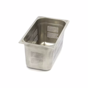 GN 1/3-150 perforert, 5,5 liter, 325x176x150 mm rustfri kantine – Turnor