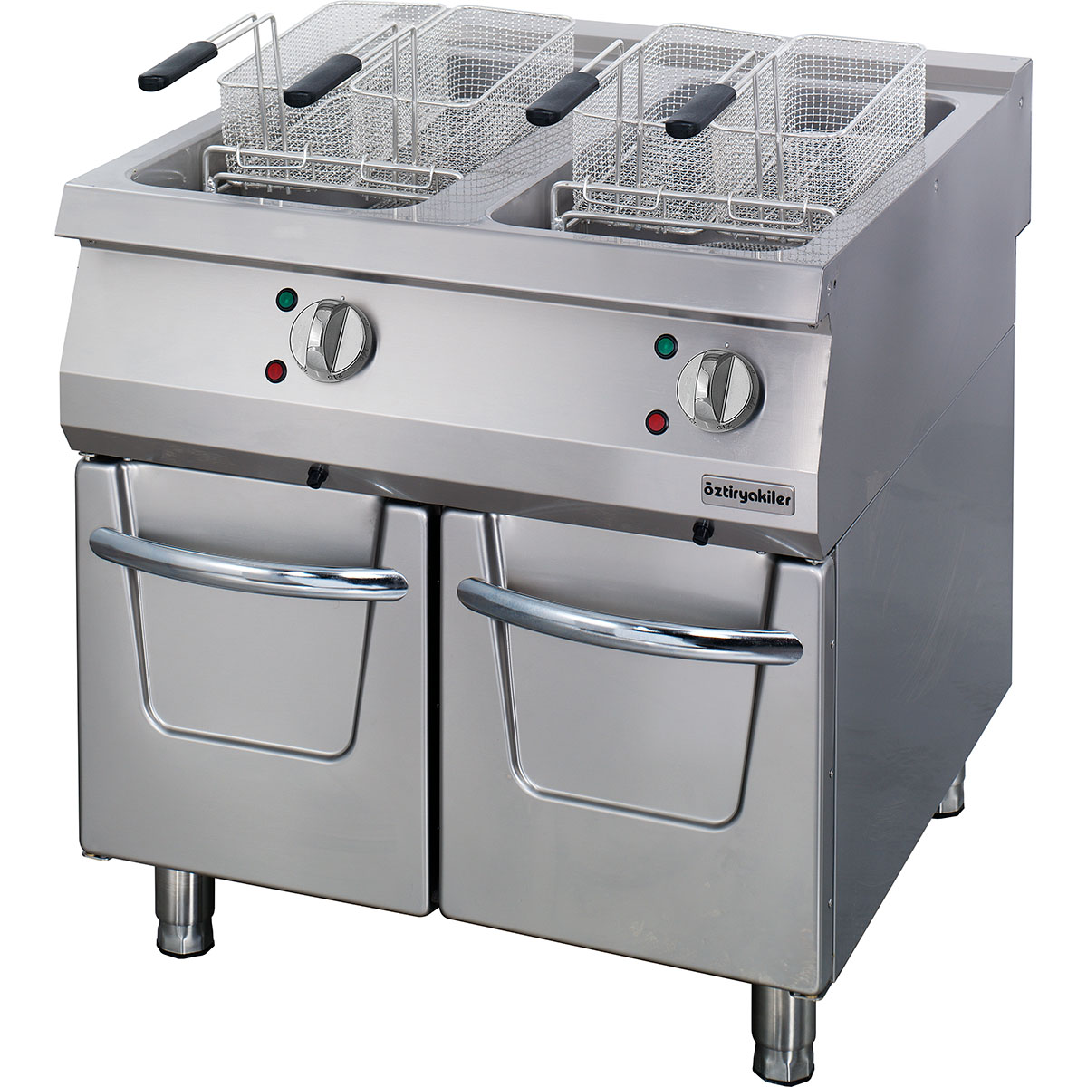 Frityr elektrisk dobbel gulv modell 48 liter 80x90x85 cm OFEI8090, Øzti