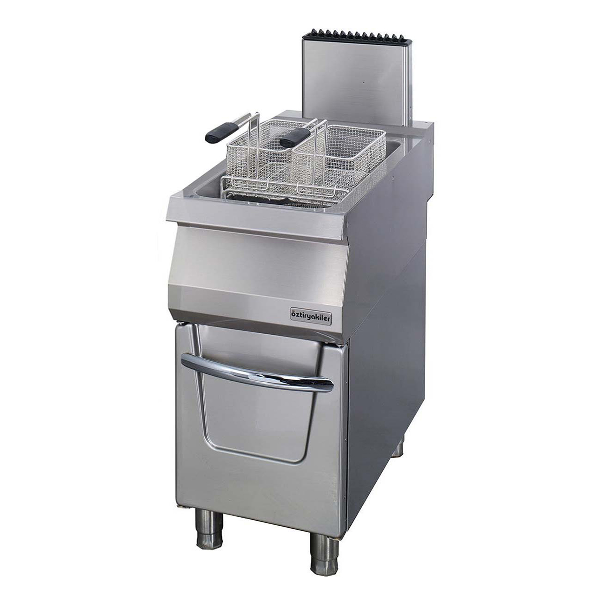 Frityr med gass gulv modell 22 liter 40x90x85 cm OFGI4090, Øzti