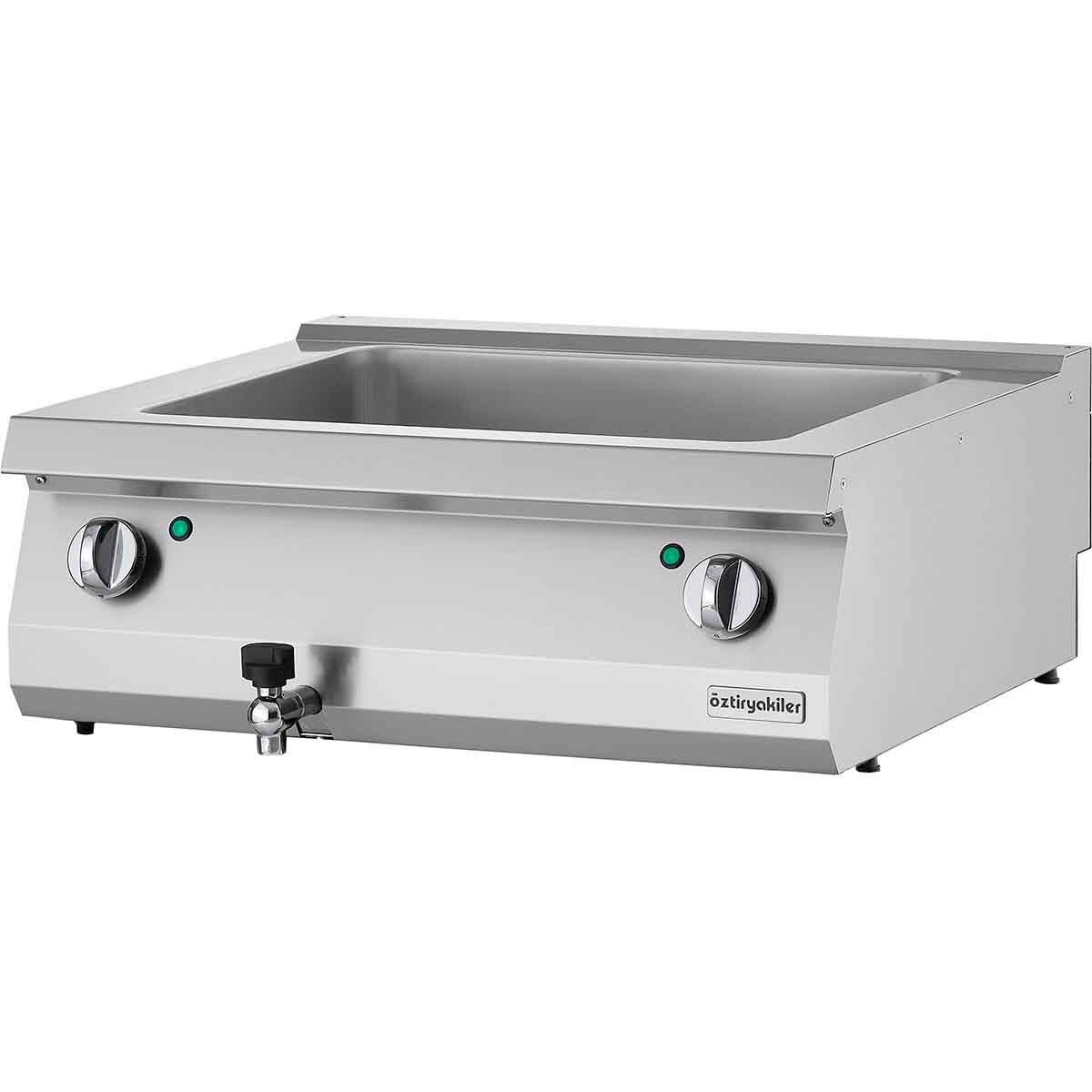 Vannbad elektrisk dobbel GN 1/1-150 80x70x28 cm OBE8070, Øzti - Bilde 2