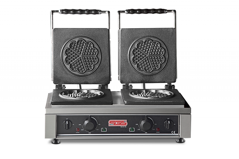 Vaffeljern hjerter dobbelt WB25DE, Turnor