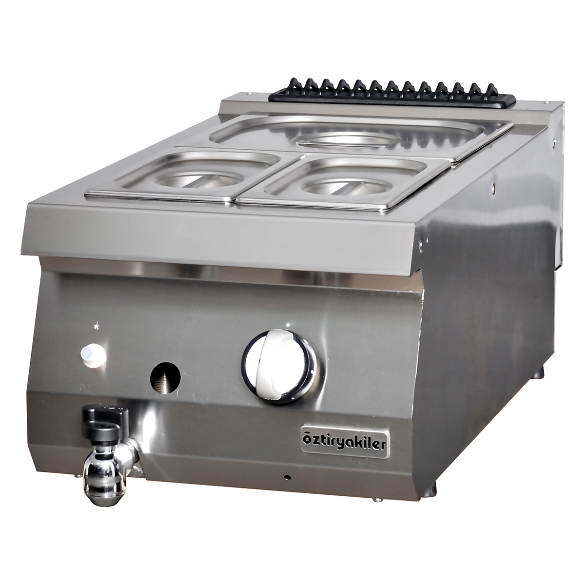 Vannbad med gass GN 1/1-150 40x70x28 cm OBG4070, Øzti