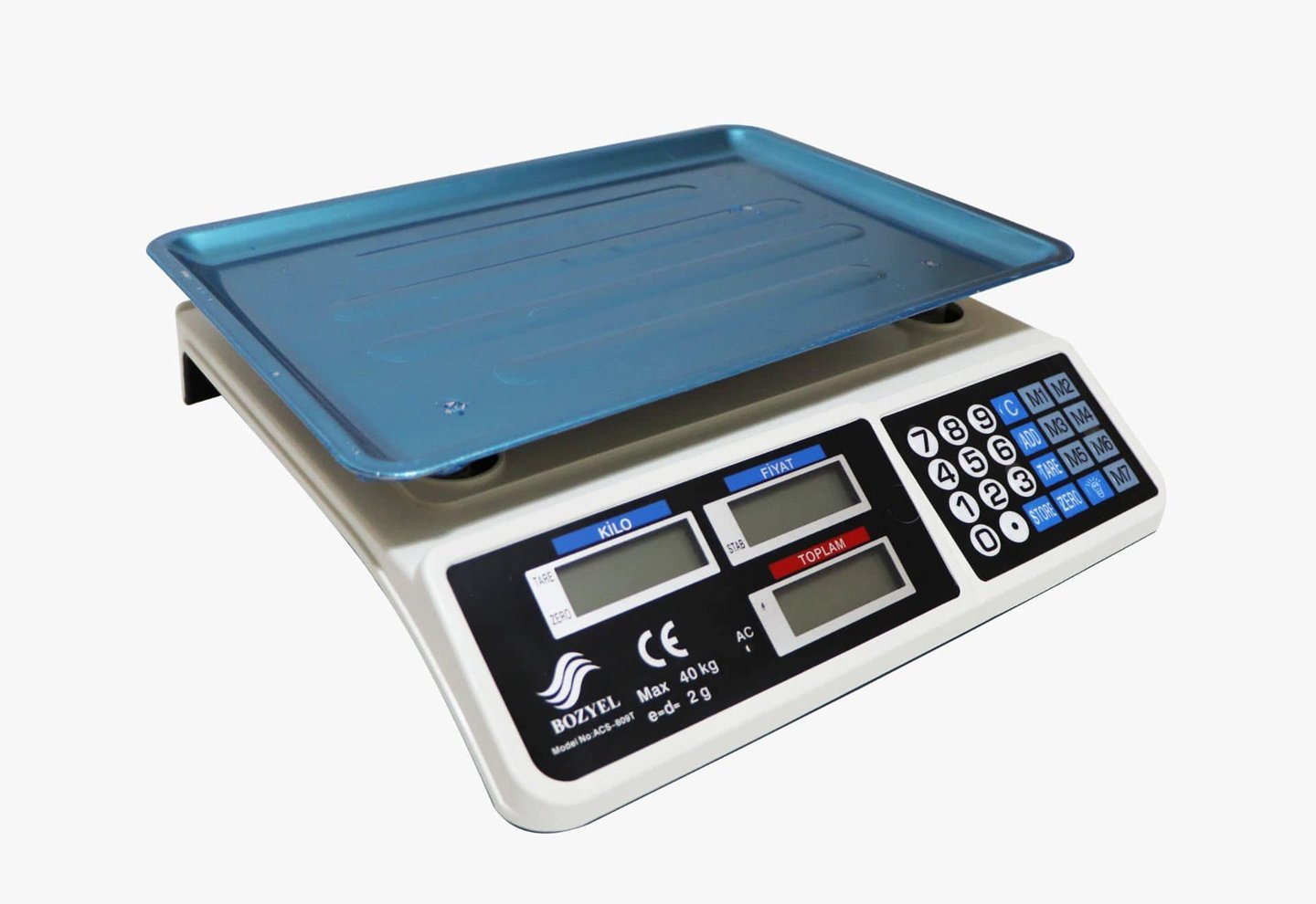 Kjøkkenvekt ACS-809T, 40 kg / 2 g, Turnor