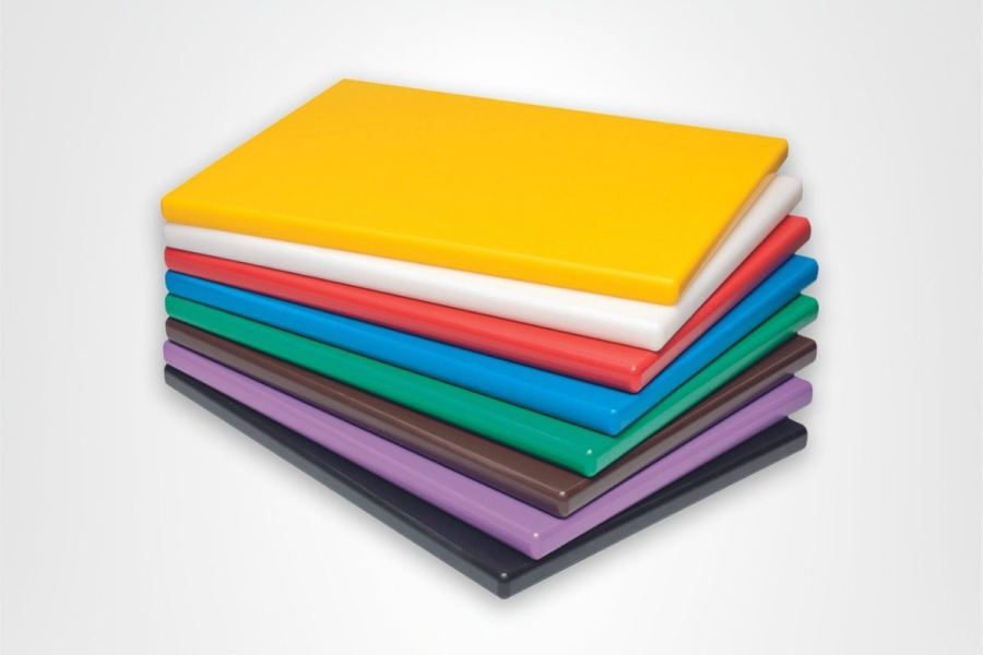 Skjærebrett 1200x400x20 mm hvit polyetylen – Yelkar