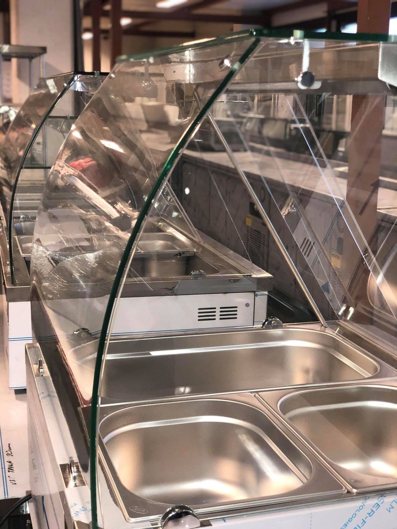 Vannbad BM-SU 70, 2 GN 1/1, bordmodell med buet glass, Izmak - Bilde 4