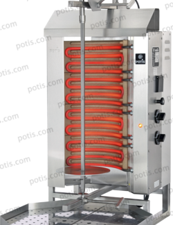 Kebabgrill Potis E2-S, elektrisk 2 soner – POTIS