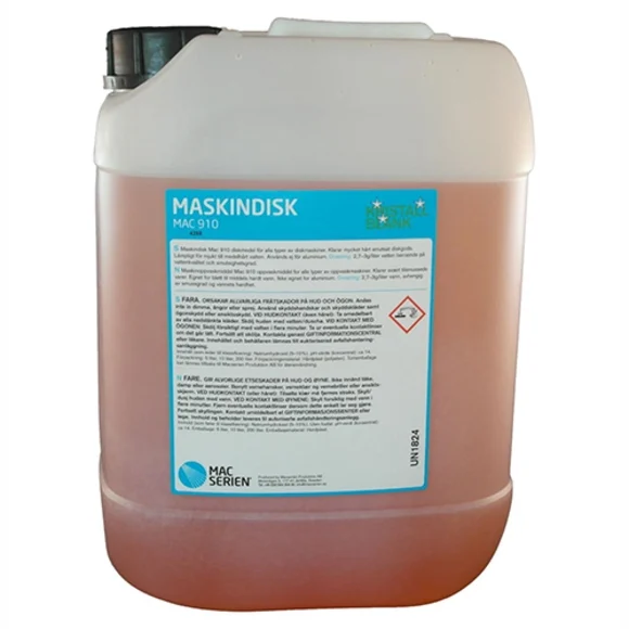 Såpe for oppvaskmaskin 5 liter MAC910, Turnor