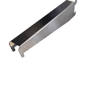 Konsoll 200 mm rustfri til vegghylle – Metaltek