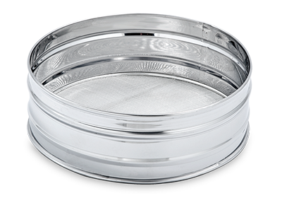 Melsikt med stålkant – Ø250×90 mm – Bergama