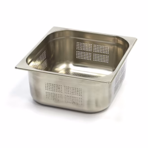 GN 2/3-150 mm perforert 11,5 liter 354x325x150 mm rustfri kantine – Turnor