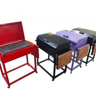 Kullgrill 80 cm med lokk og sidebord BR 10019, Turnor