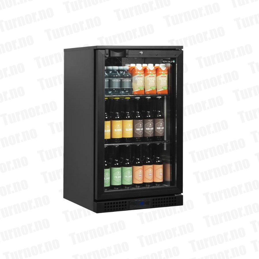 Barkjøleskap med 1 glassdør 500x520x870 mm BA6H, Tefcold