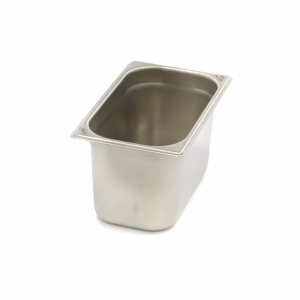 GN 1/4-150 mm 3,75 liter 265x162x150 mm rustfri kantine – Turnor