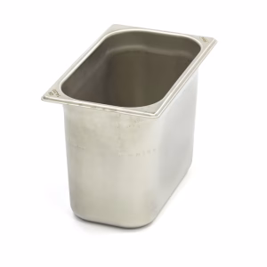 GN 1/4-200 mm 5,25 liter 265x162x200 mm rustfri kantine – Turnor