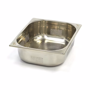 GN 1/2-100 perforert 5,5 liter 325x265x100 mm rustfri kantine – Turnor