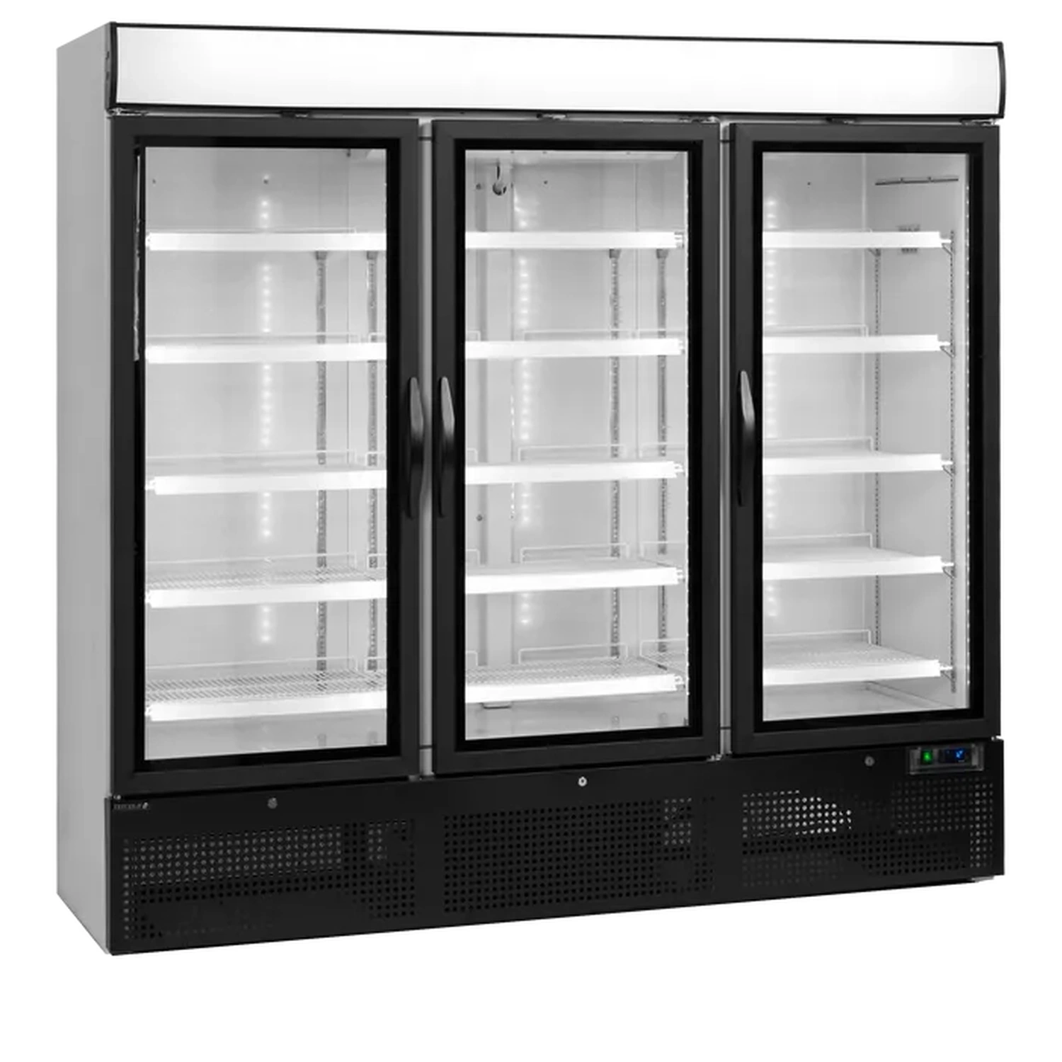 Kjøleskap med 3 glassdører – hvit – lysskilt – NC7500G – 2057×700×2022 mm – Tefcold - Bilde 2