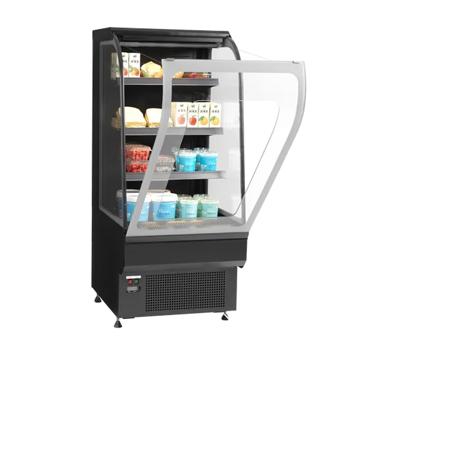 Kjølereol lav åpent frontkjøler – sort – NOC 60CC – 600×740×1395 mm – Tefcold - Bilde 3