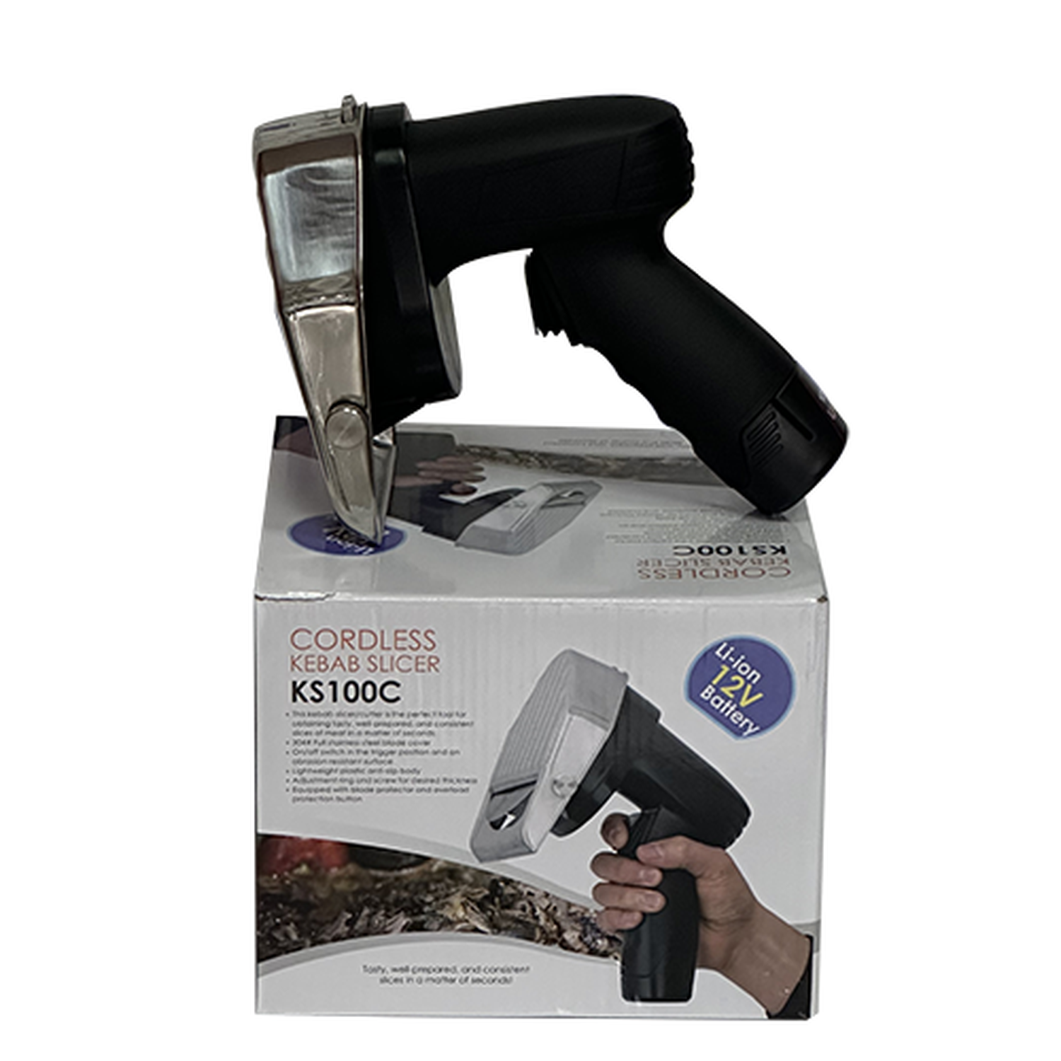 Kebabkniv elektrisk trådløs MAC-KS100C, Turnor