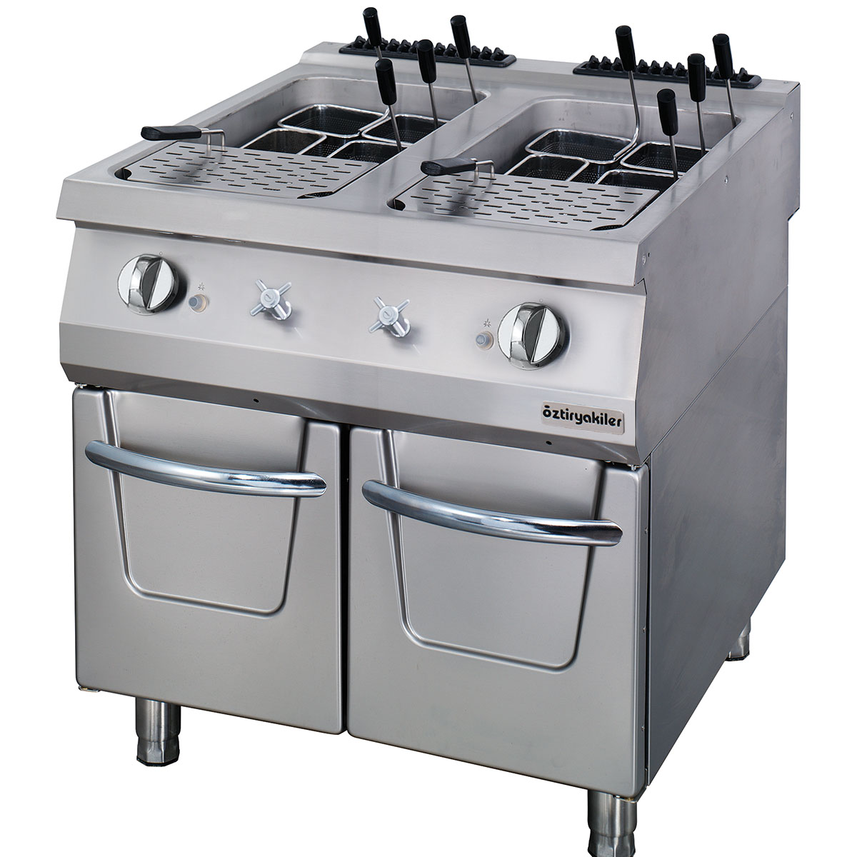 Pastakoker med gass gulv modell 2x40 liter, 36 kW OMG8090, Øzti