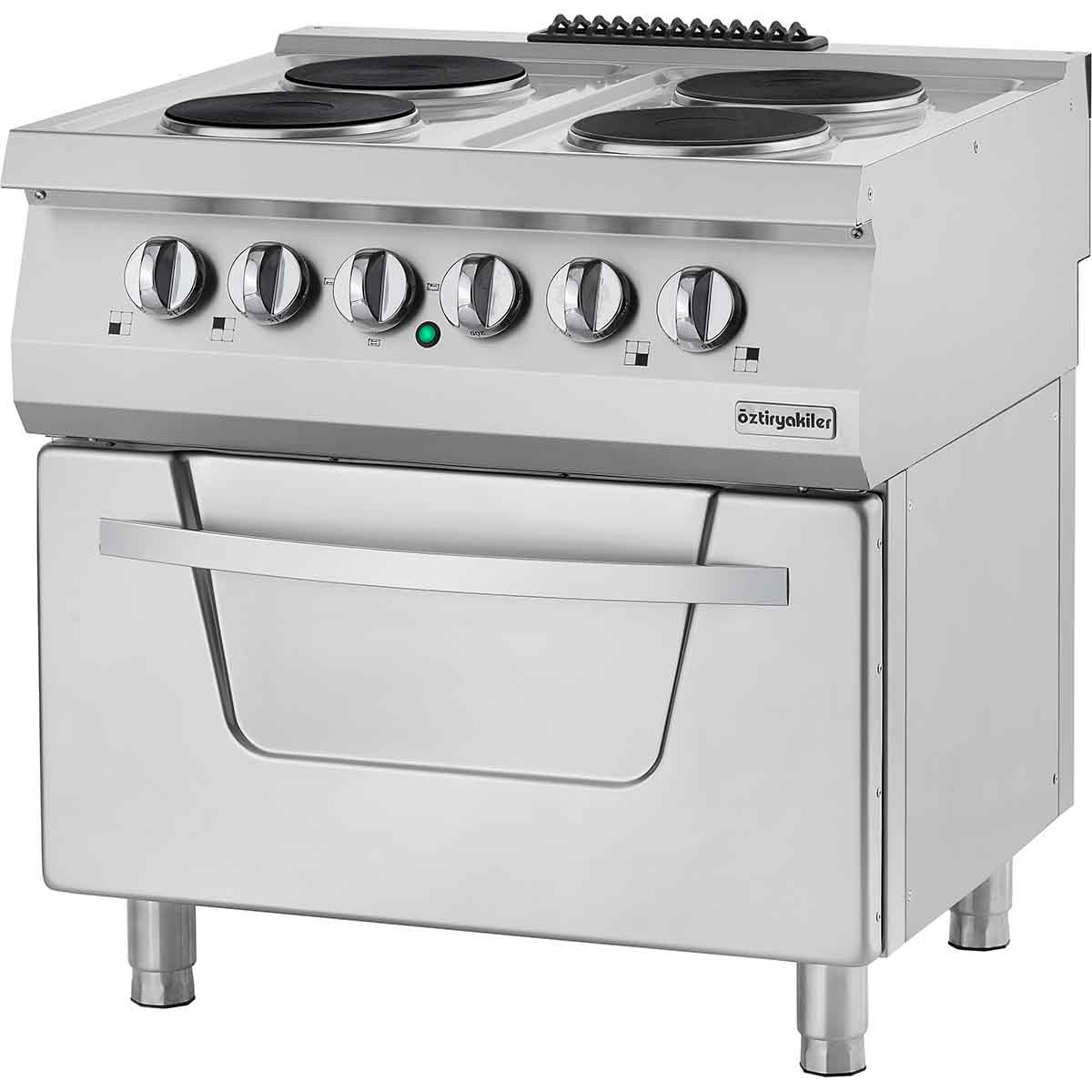 Komfyr elektrisk 6 soner, 24,6 kW OSOEF12070S, Øzti