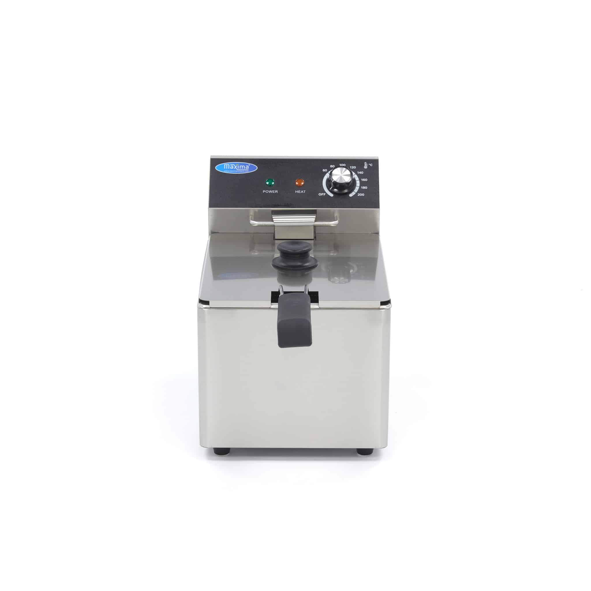 Frityr elektrisk 8 liter 3 kW 1 fase 27x41,5x34 cm, Maxima