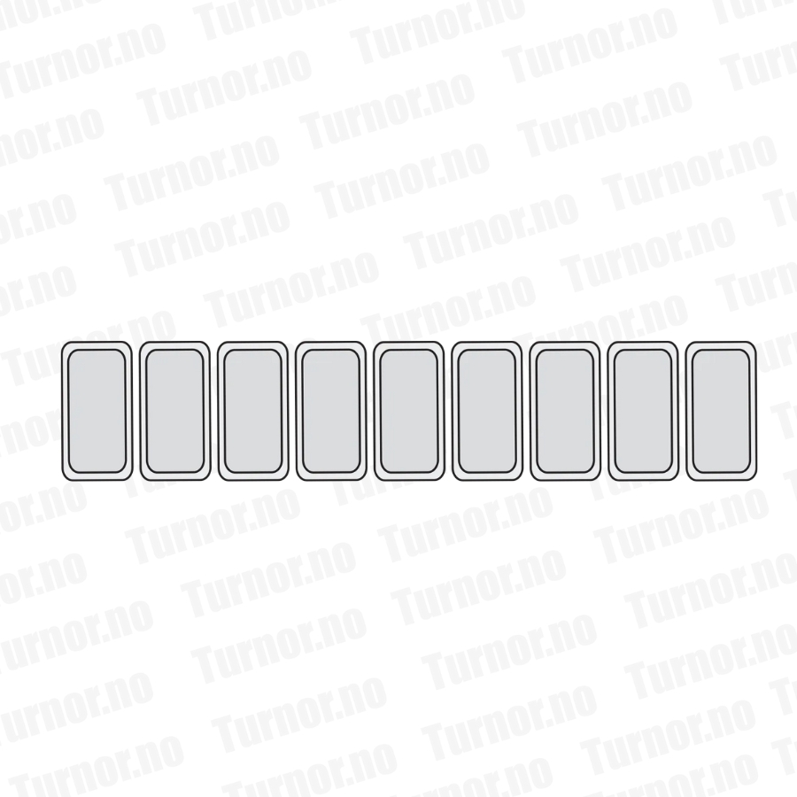 Iskremdisk – hvit – buet glass – UDRS9 – 9 stk Napoli panner – 1656×723×1253 mm – Tefcold - Bilde 4