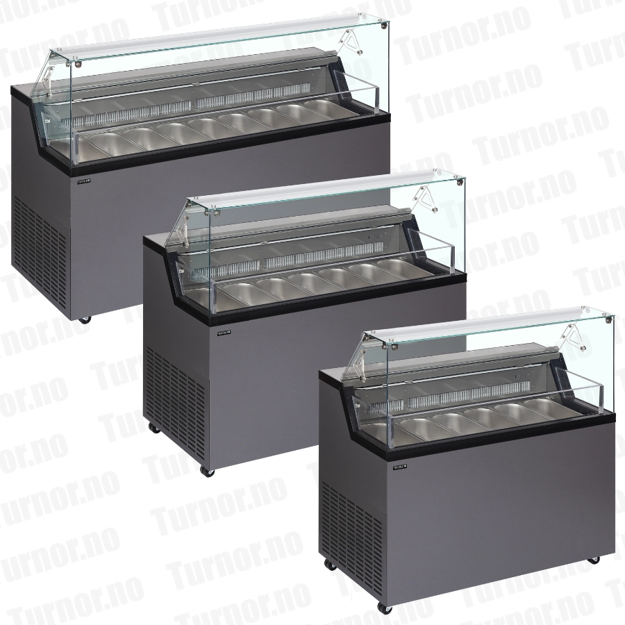 Iskremdisk – antrasit – MIRABELLA 6 – 6 stk Napoli panner – 1187×677×1190 mm – Tefcold - Bilde 6