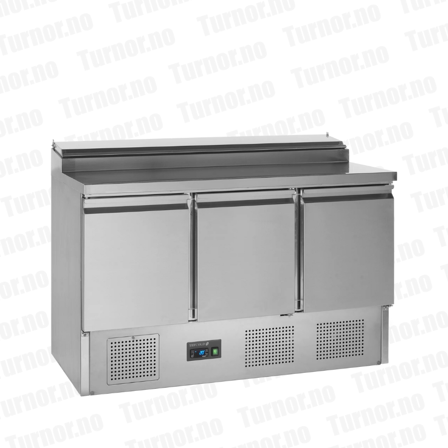 Kjølebenk med brønn – 3 dører – SS1435 – 1365x700x950 mm – Tefcold - Bilde 2