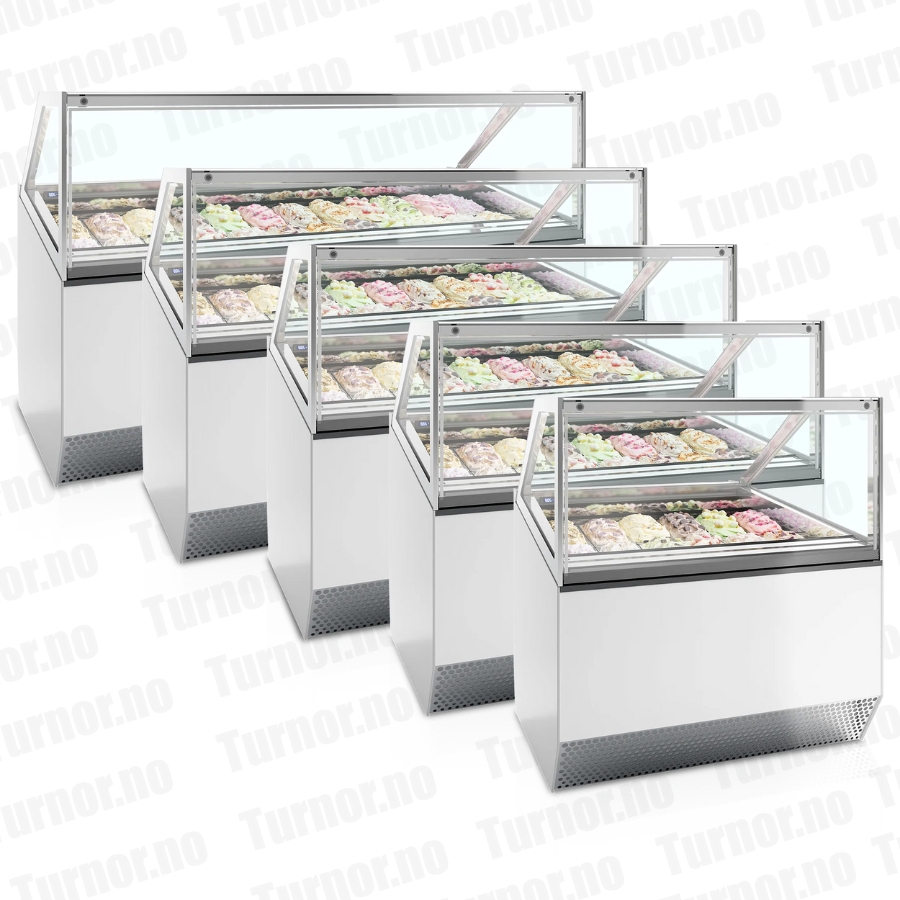 Iskremdisk – hvit – MILLENNIUM ST16 - 16 stk Napoli panner – 1496×1054×1356 mm – Tefcold - Bilde 3