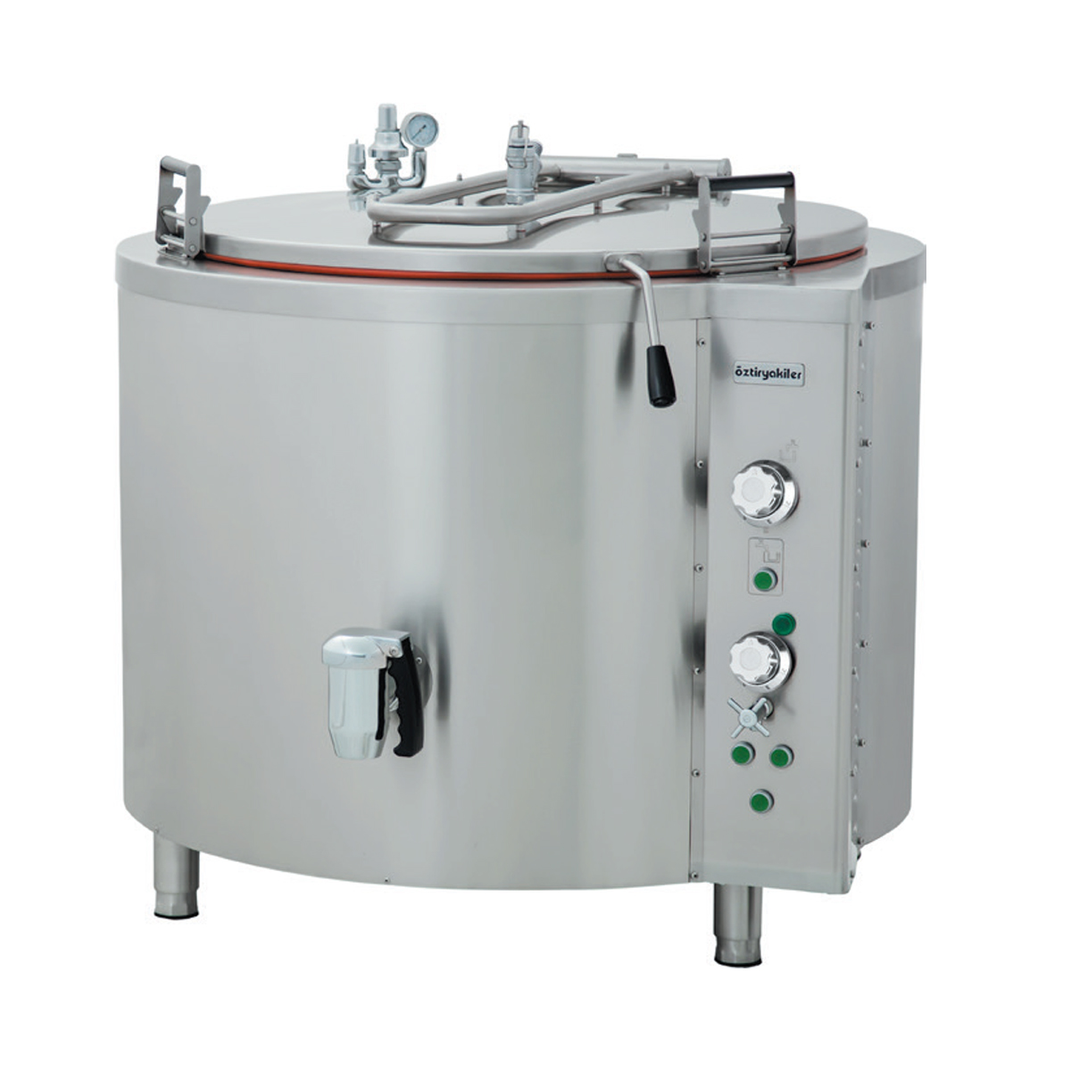 Kokegryte rundt elektrisk 300 liter 27 kW indirekte varming OTEI300, Øzti