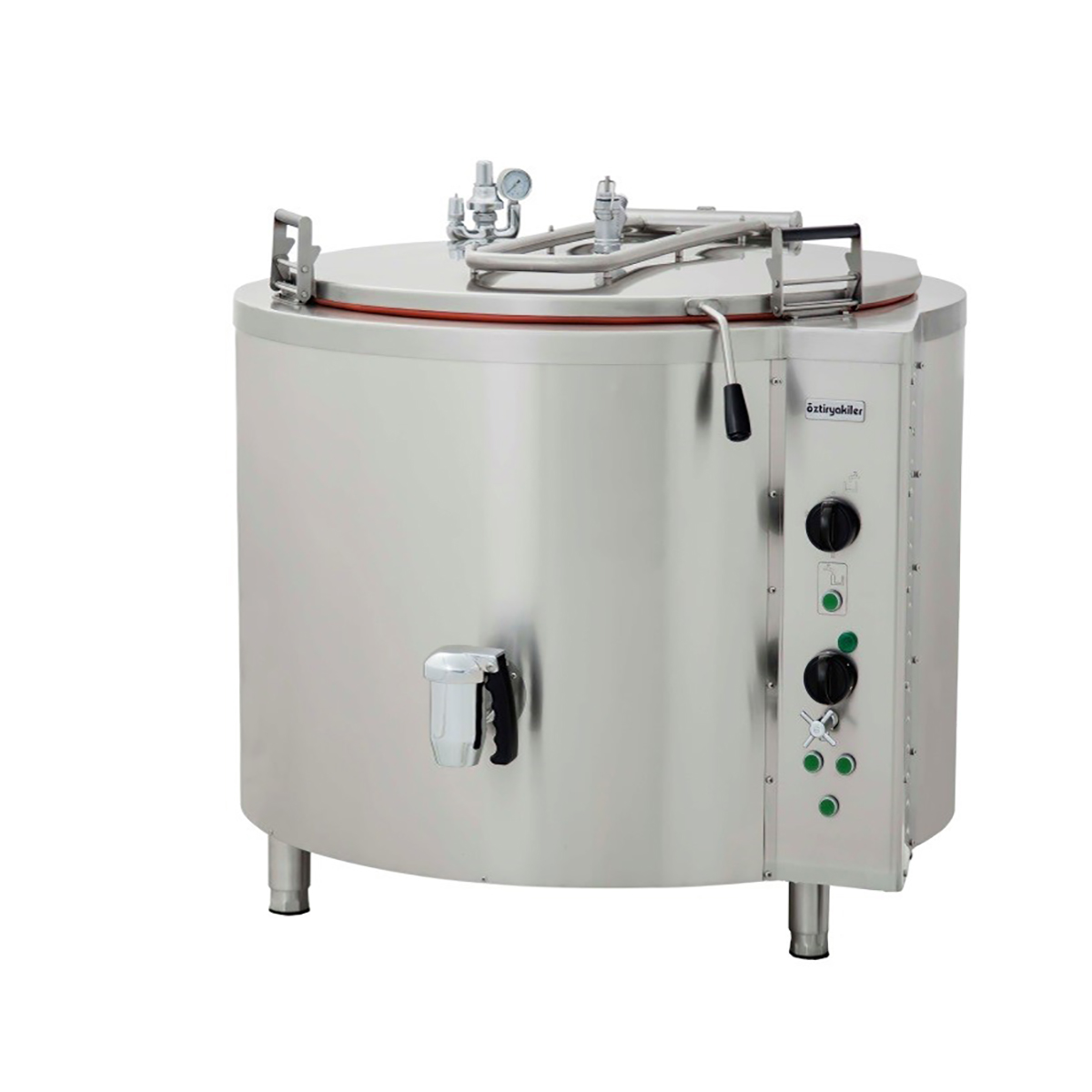 Kokegryte rundt elektrisk 400 liter 36 kW indirekte varming OTEI400, Øzti