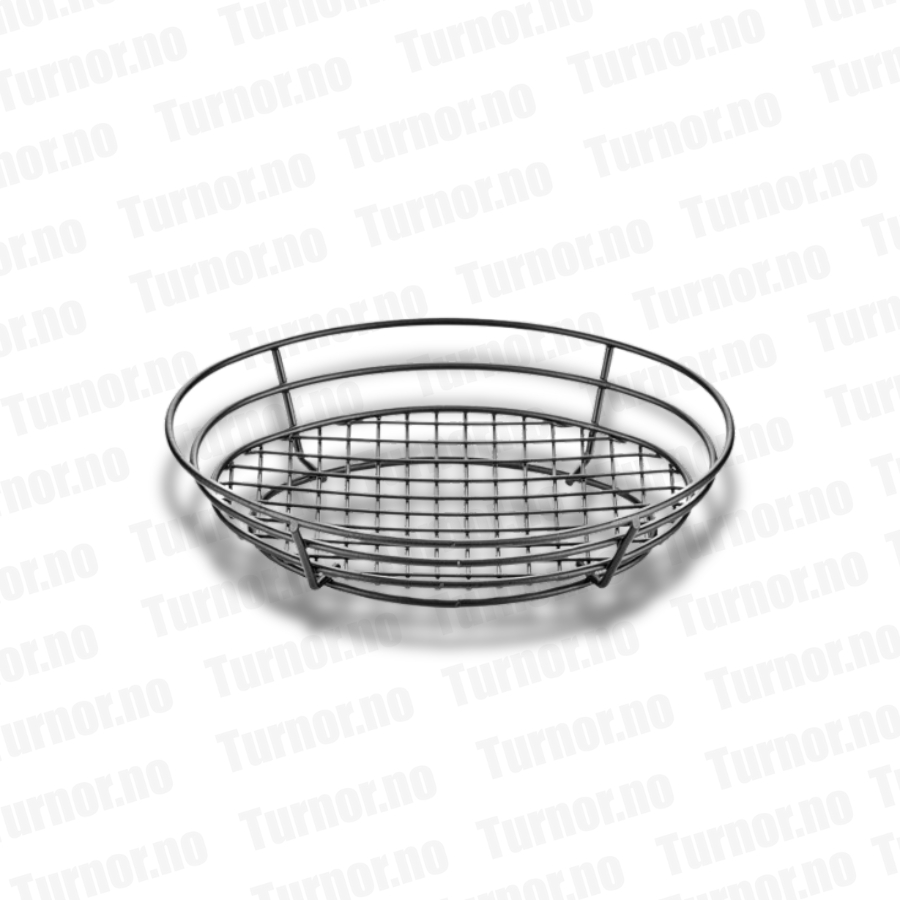 Kurv 250x180x55 mm sort oval flettet – A01000 - ABM