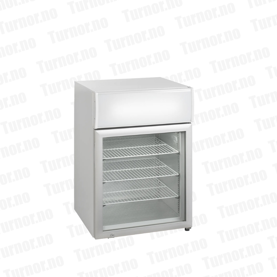 Fryseskap underbenk med 1 glassdør, lysskilt – UF100GCP – 610×355×890 mm – Tefcold