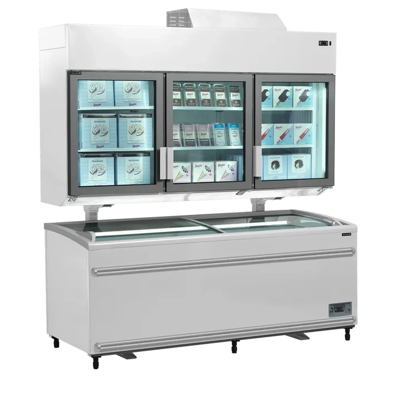 Frysedisk/Kjøledisk for vegg Hvit 210 cm MTF210, Tefcold - Bilde 4