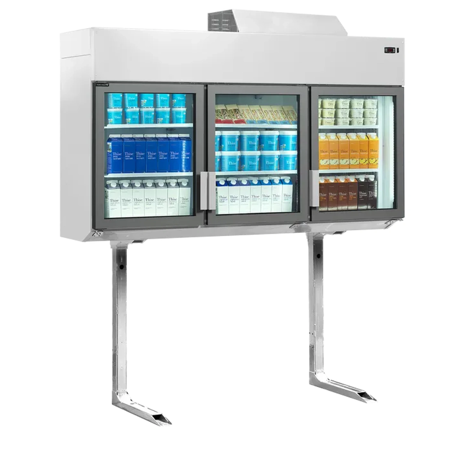 Frysedisk/Kjøledisk for vegg Hvit 210 cm MTF210, Tefcold