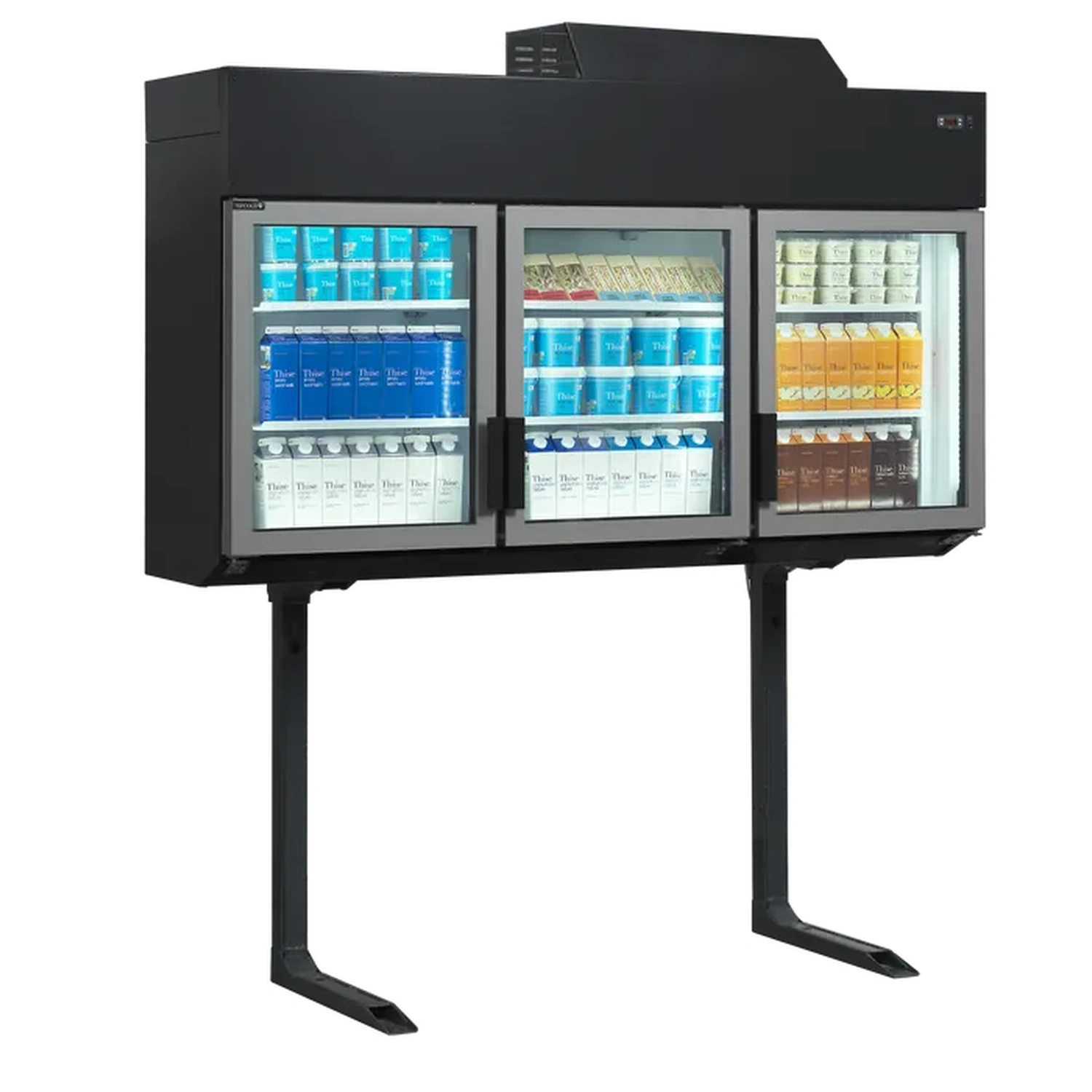 Frysedisk/Kjøledisk for vegg Sort 210 cm MTF210B, Tefcold