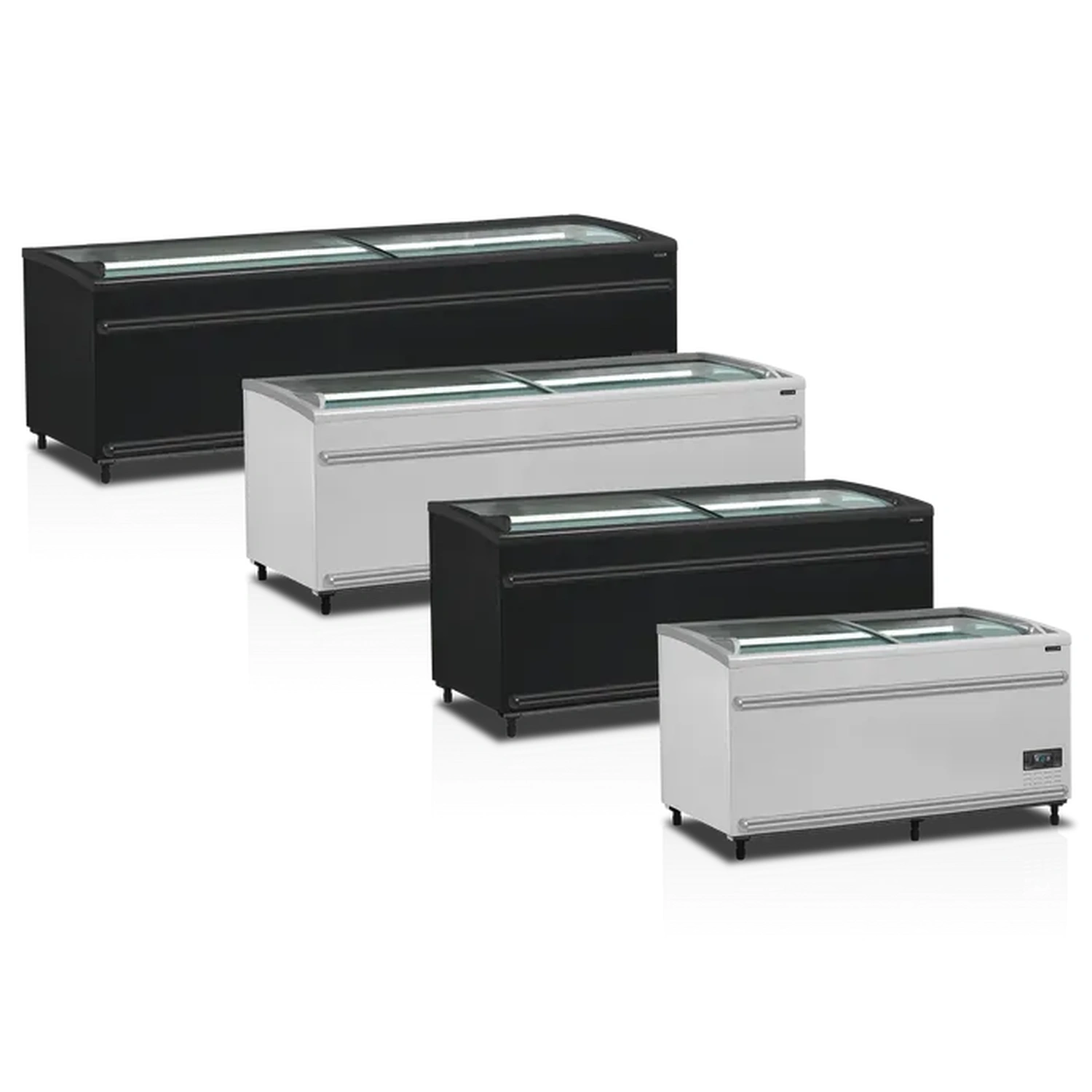 Frysedisk/Kjøledisk Sort 185,6 cm SFI185B-CF VS, Tefcold - Bilde 2