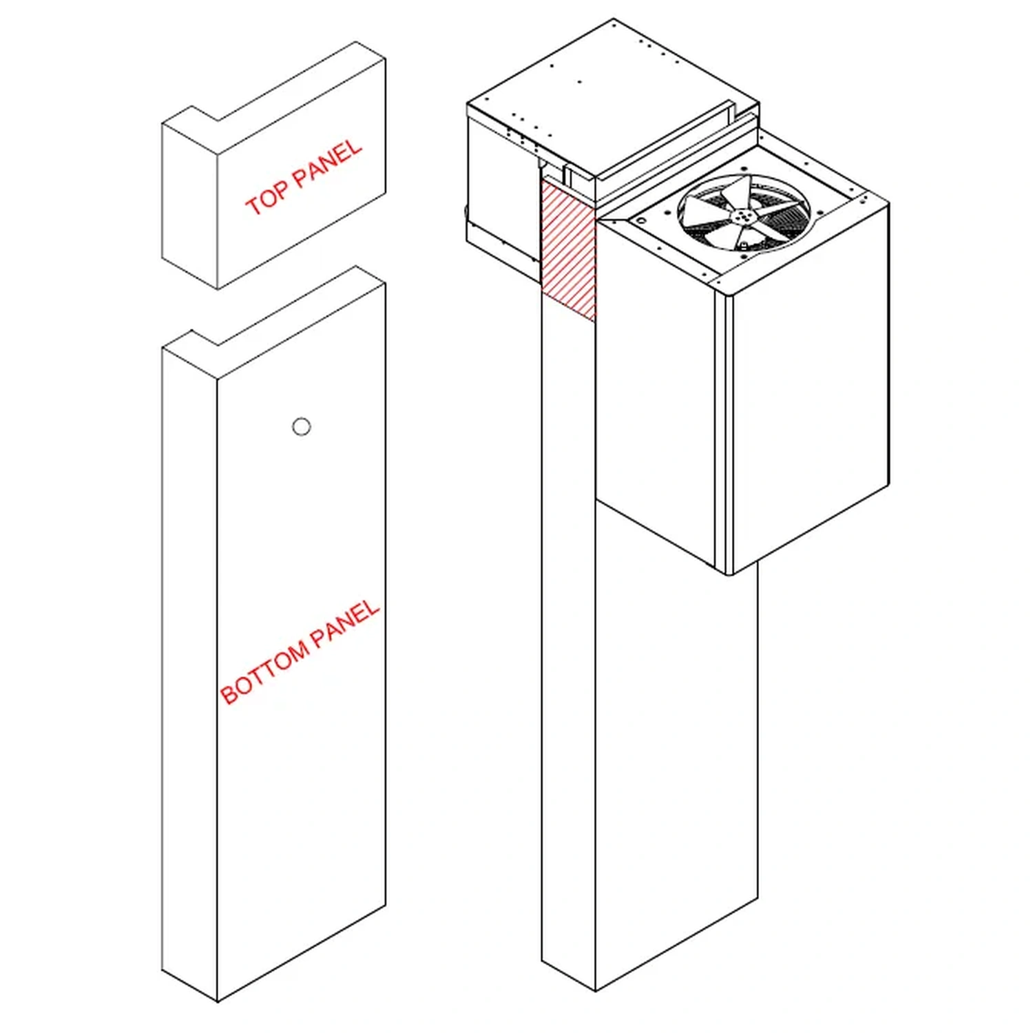 Fryserom – CRNF1212 – 1200×1200×2200 mm – 1,8 m³ – Tefcold - Bilde 3