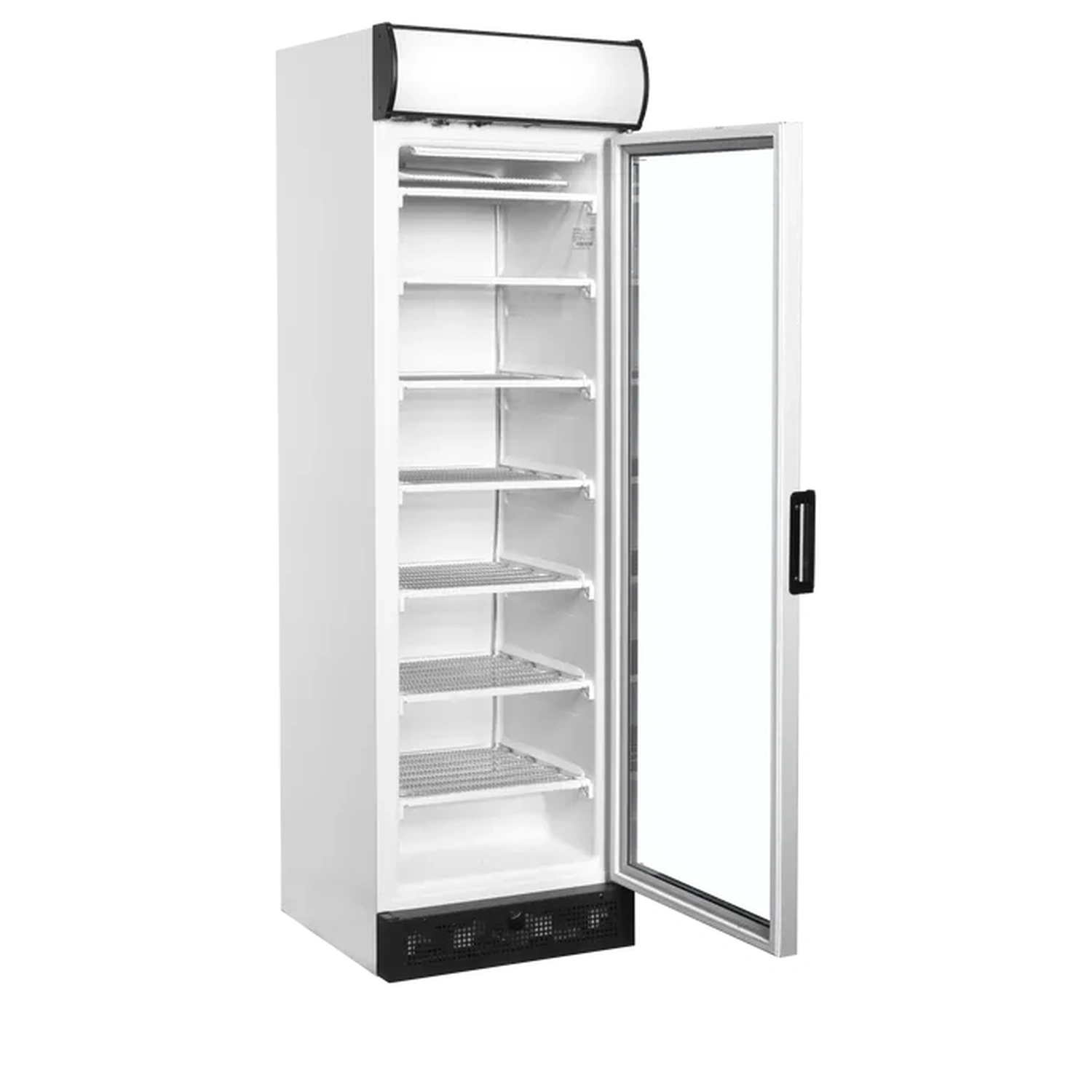 Fryseskap med 1 glassdør, hvit, med lysskilt – UFFS371GCP – 595×640×1980 mm – Tefcold - Bilde 3