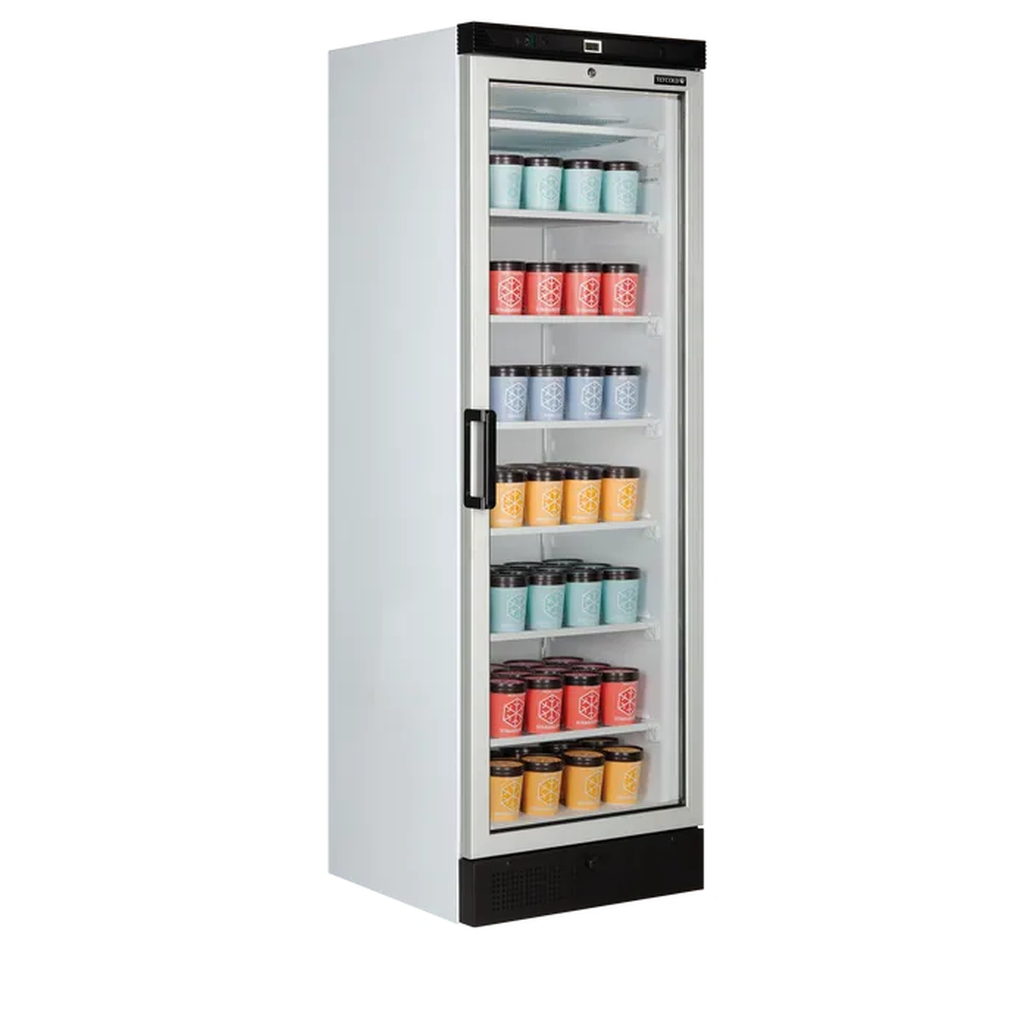 Fryseskap med 1 glassdør, hvit – UFFS371G – 595×640×1840 mm – Tefcold - Bilde 5