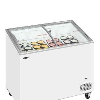 Iskremdisk IC301SCEB, 1010x615x949 mm, hvit med skyvelokk - Tefcold