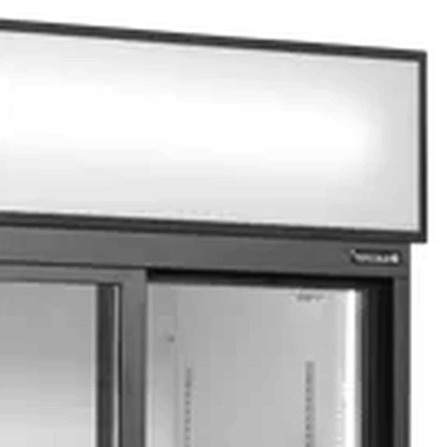 Kjøleskap med 2 glass-skyvedører – hvit – lysskilt – FSC891S – 890×740×1999 mm – Tefcold - Bilde 3