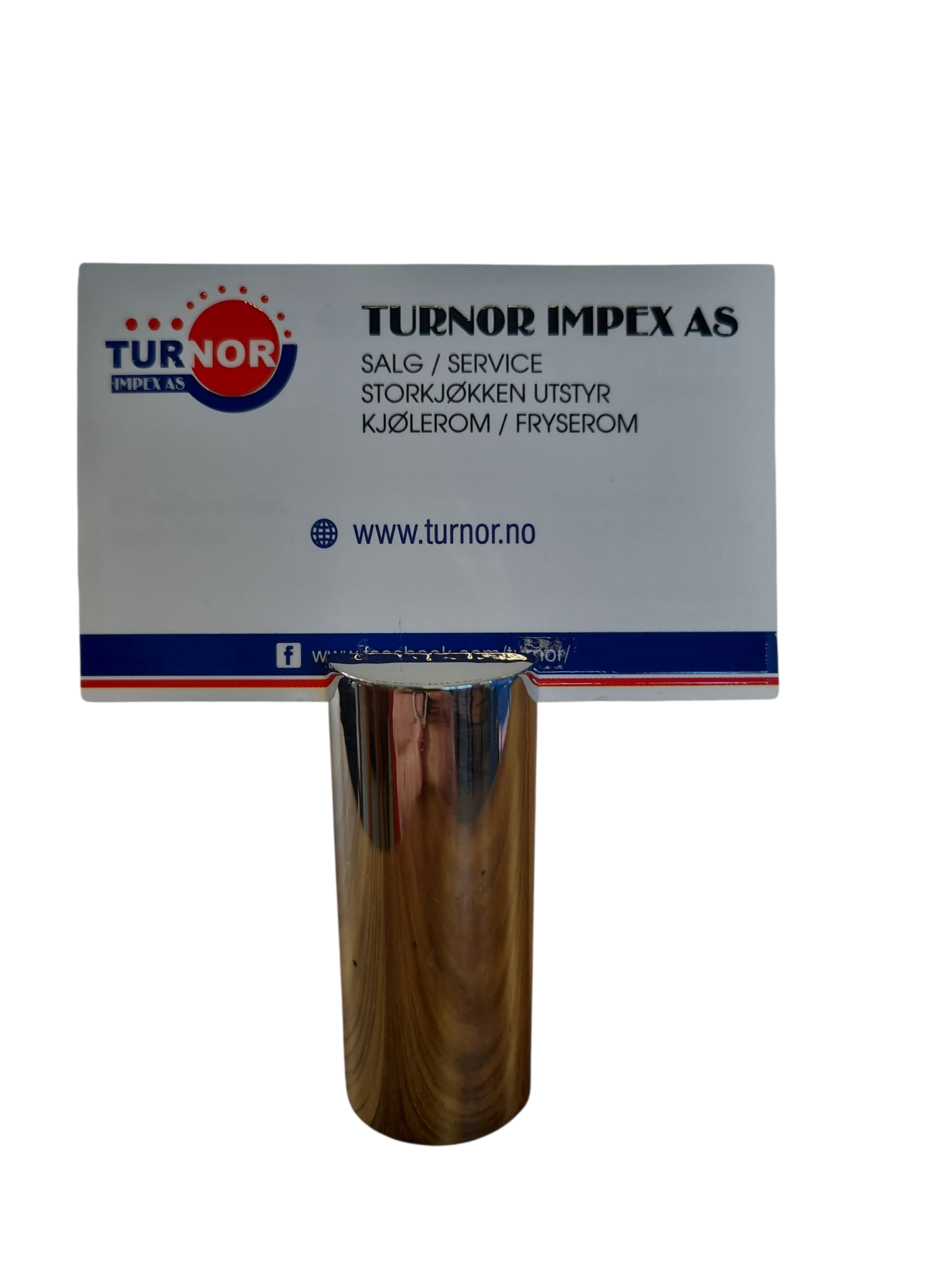 Holder til bordkort sylinder 60x25 mm, Turnor