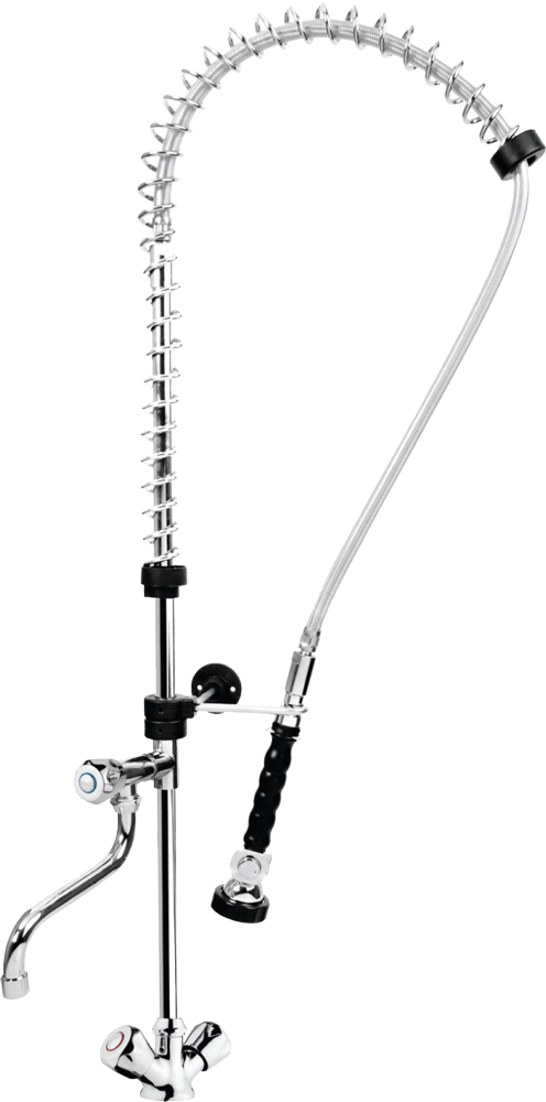 Forspyledusj benkmontert Lux – dobbel vanntilkobling – Liva