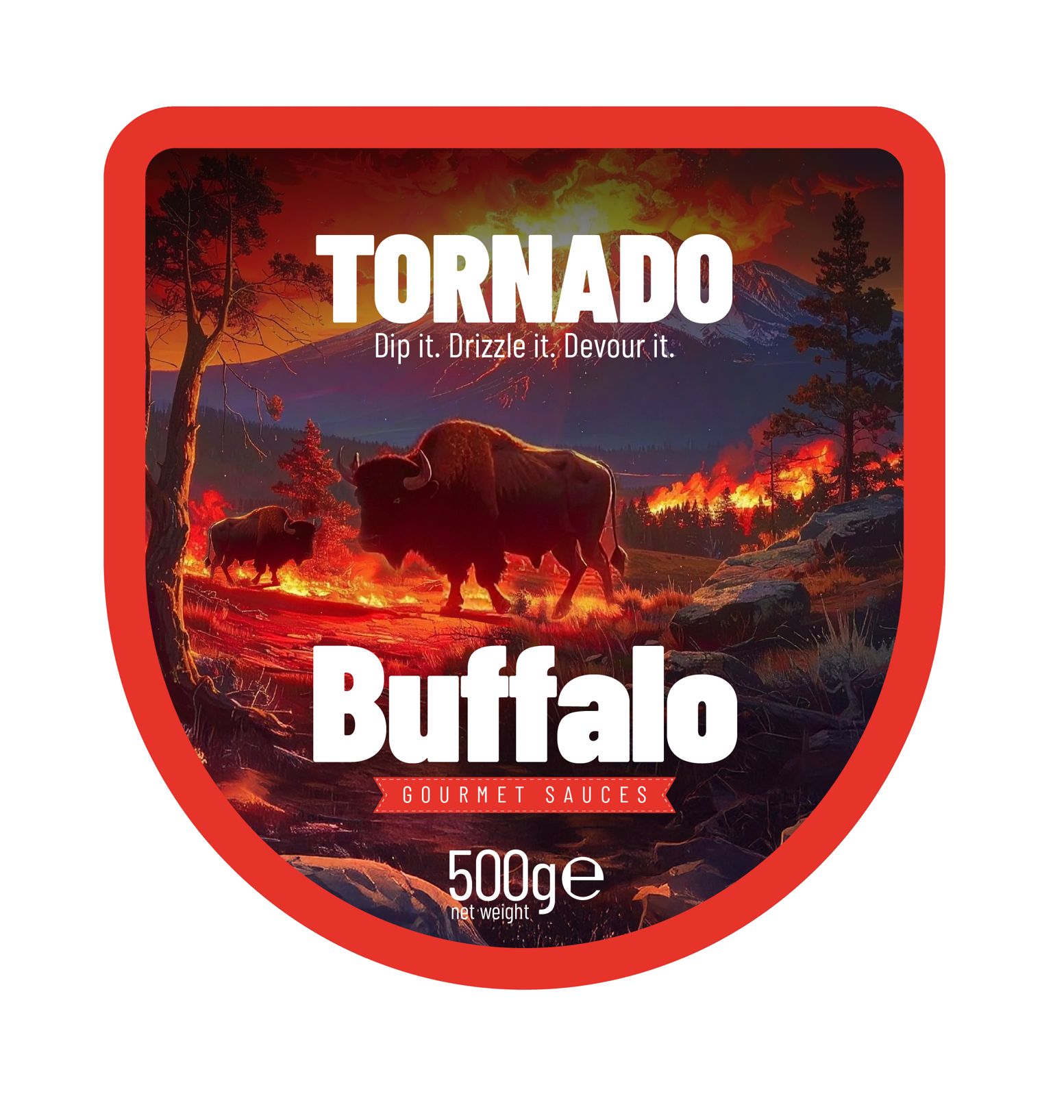Tornado Buffalo saus Sterk, Turnor
