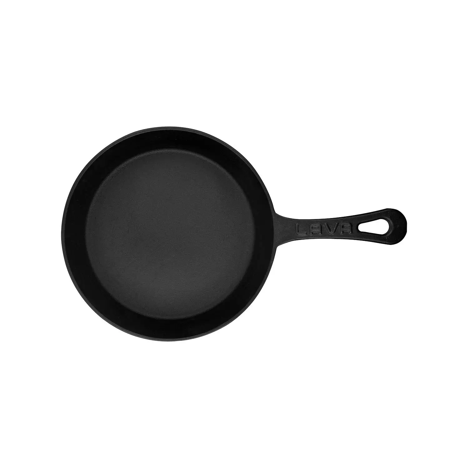 Støpejernspanne Ø200x34 mm rund med håndtak – Lava - Bilde 3