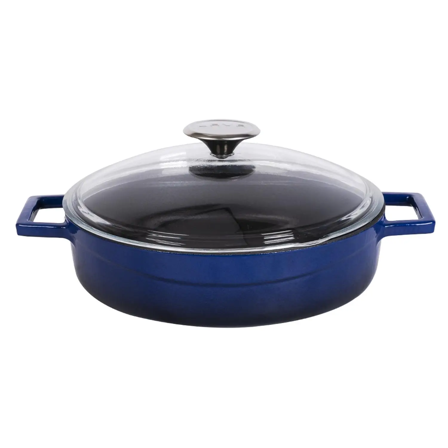 Støpejernsgryte Ø280x65 mm rund multifunksjon grønn med glasslokk – Lava - Bilde 8