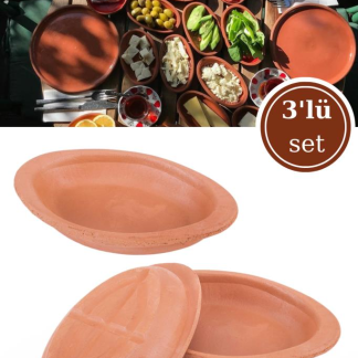 Leire skål mini oval uglasert ovnsfast 153x93x23 mm EL-303 – Elizi
