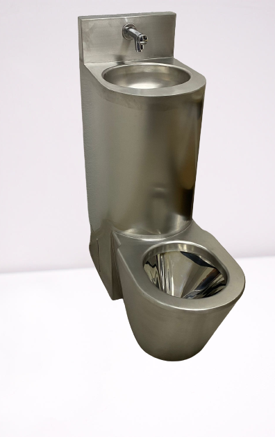 Rustfritt stål kombinasjonsløsning – toalett og servant, MKL KOMBI