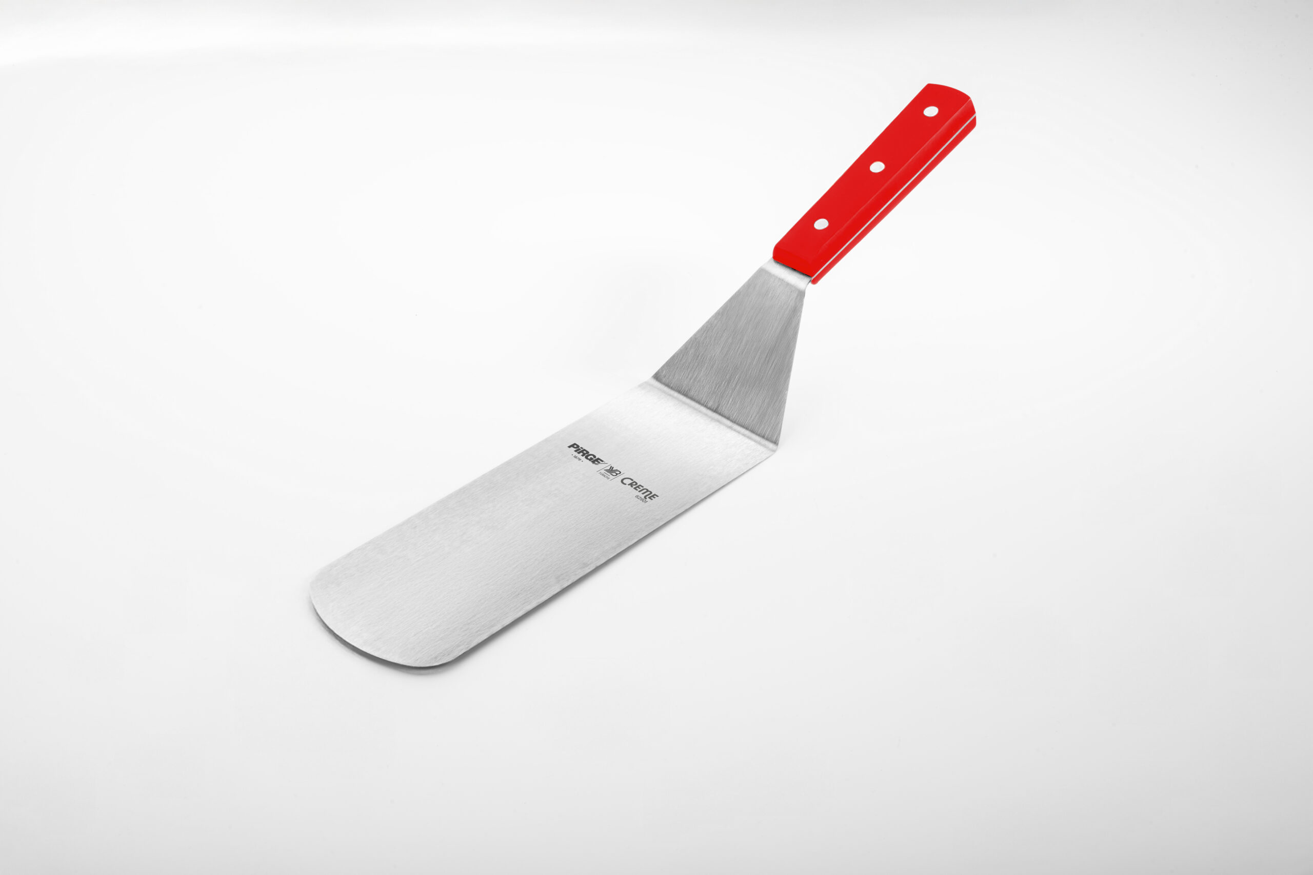 Stekespade 75×200 mm med rødt plasthåndtak – 62901 – Pirge